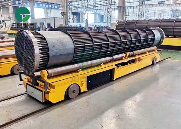 Electric Arc Furnace Material Transfer Battery Industrial Rail Trolley Cart 30 Tons