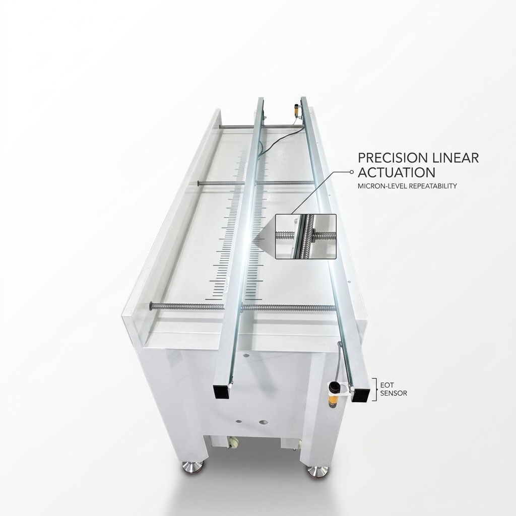 Single Lane SMT PCB Inspection Conveyor 50‑350mm Adjustable Width