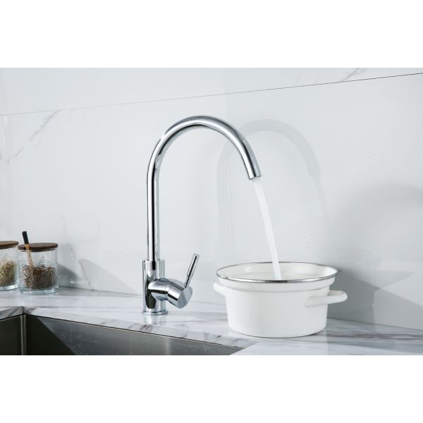 Modern Design Ceramic Valve Core Infrared Touchless Sensor Brass Faucet for Kitchen