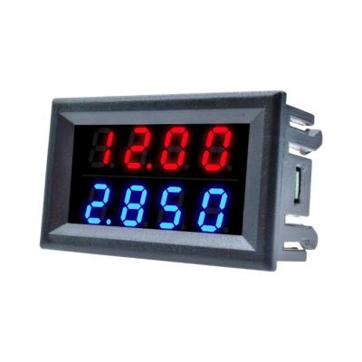0.28 Inch Red Blue Led Dual Display 4 Bit 5 Wires Dc Voltage Current Meter 200v 10a