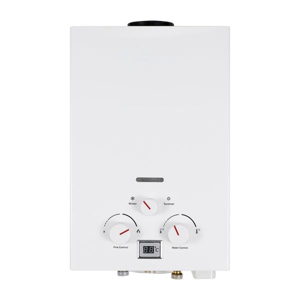 G1/2 Connection Size Flue Gas Water Heater Featuring Pressure Relief Valve Temperature Control Range 35 to 80 Degree for Continuous Operation