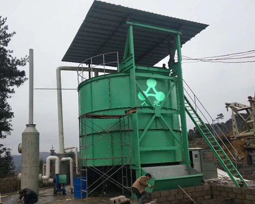 64m³ 12KW Industrial Fermentation Tank For Livestock Manure