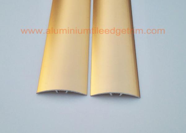 Sand Gold Metal Aluminium Floor Trim For Doorway Threshold , Floor Tile Edging