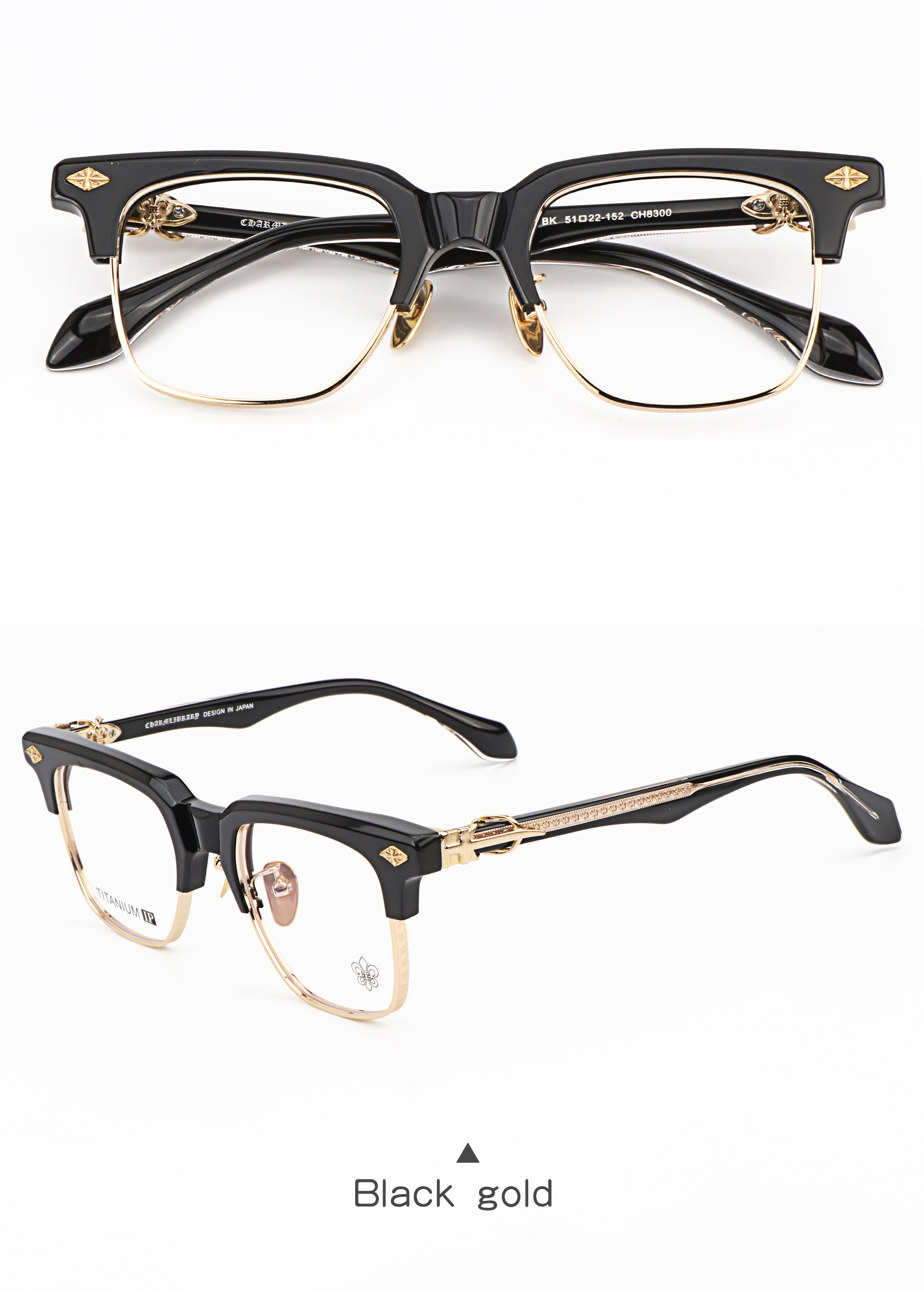 Marble White Frame Unisex Punk Style Square Semi-Rimless Marble Print Anti-Blue Light Blocking Prescription Reading Glasses