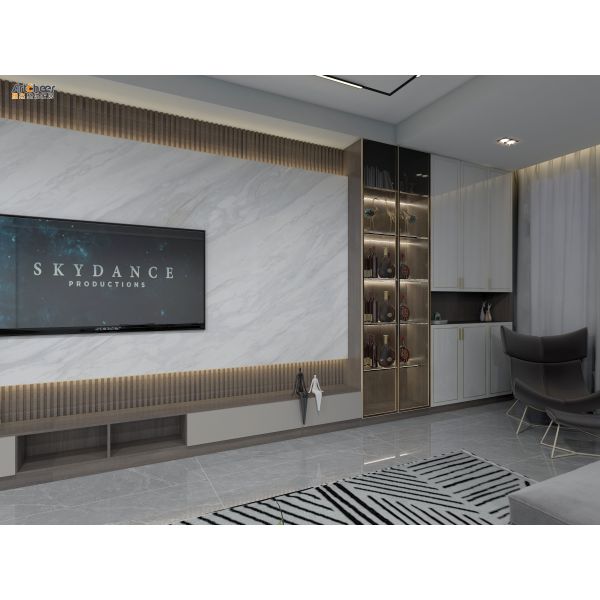 Modern Stylish TV Cabinet with Customized Size and Eco Friendly Material for Living Room