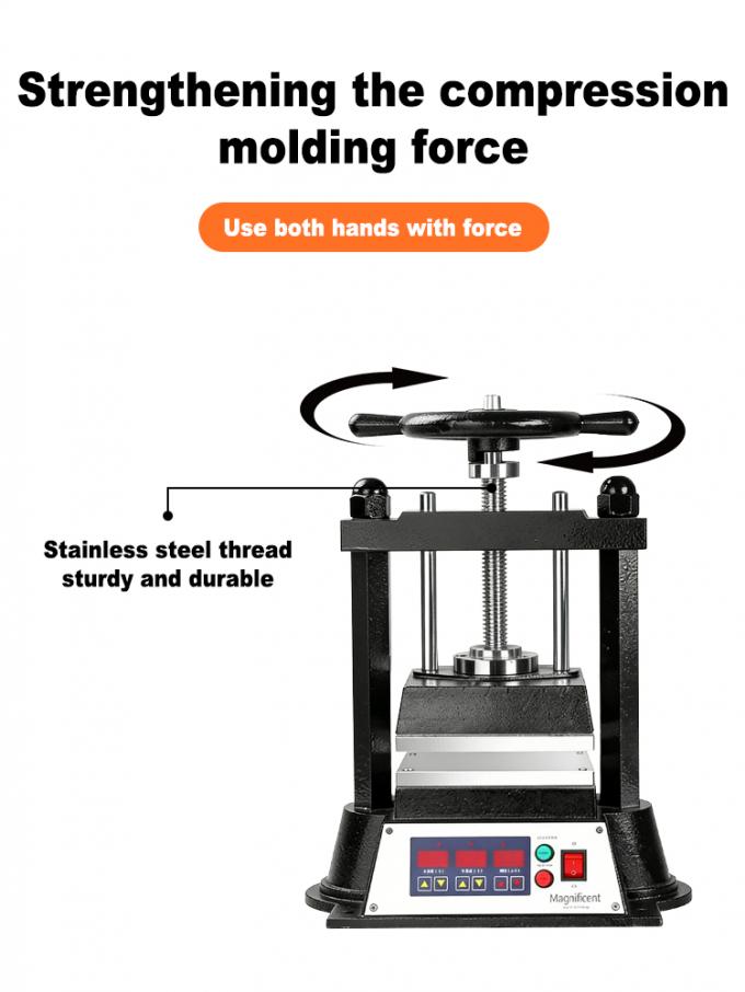 Vulcanizer Model B Jewelry Vulcanizing Machine with 220V 50Hz 1000W Power 195 by 200 mm Heating Zone and Adjustable Heat 50°C to 400°C