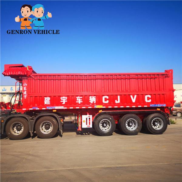 Anticorrosive CCC CQC Limestone Tri Axle 80t Dump Semi Trailers