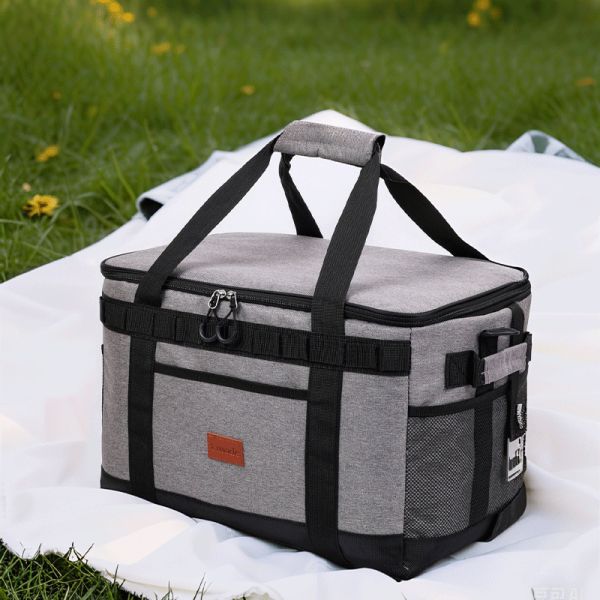 42L Large Capacity Insulation Bag Outdoor Camping Ice Pack Foldable Storage Picnic Cooler Bag
