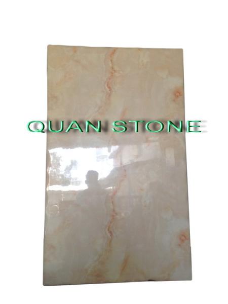 Waterproof Marble Stone Countertops / Cultured Marble Vanity Tops For Restaurant