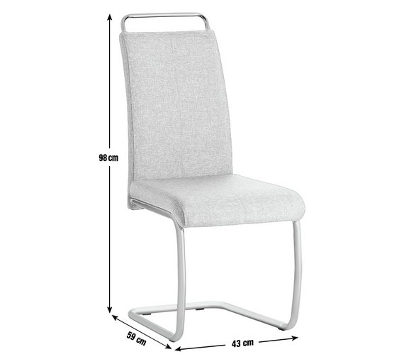 Custom 60kgs 99cm Chrome Metal Frame Dining Chair