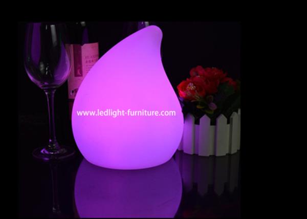 Candeeiros de mesa decorativos do diodo emissor de luz da multi cor, luz a pilhas de controle remoto da noite