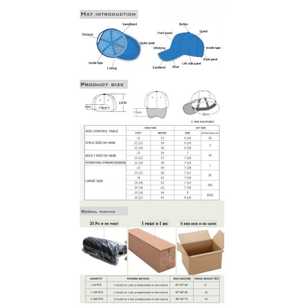 Подгоняйте флаг 6 обшивает панелями 60cm вышитые бейсбольные кепки