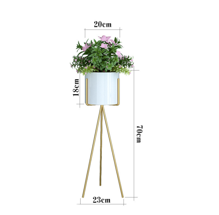 Nordic Round 30cm Diameter Metal Flower Stand