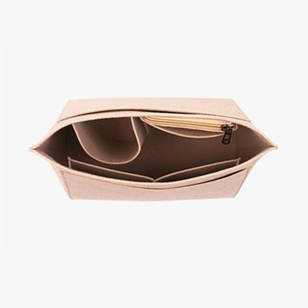 Purse Organizer Insert For Handbags & Base Shaper Set, Felt Organizer Insert Large Tote, Bag Organizer With Zipper Sizes, Fit Speedy Neverfull MM City And More