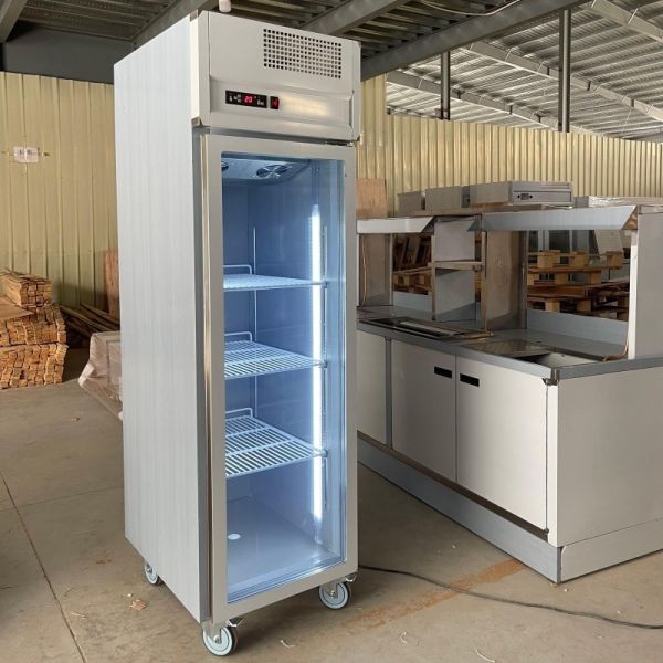Customized Glass Door Fridge One Door GN650TN Chiller Ecof-friendly Commercial Refrigerator Upright Cabinet