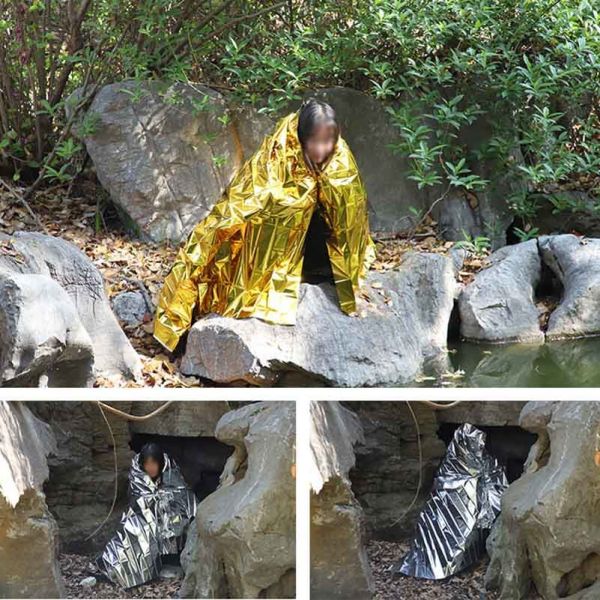 Factory Hot Selling Thermal Foil Survival Mylar Emergency Rescue Blanket