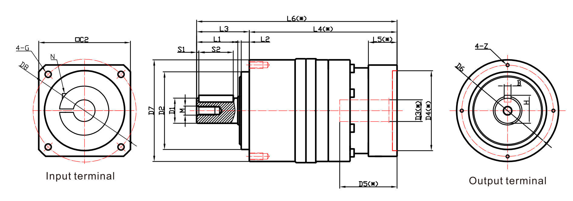 TL series Parallel Shaft Planetary Gearbox