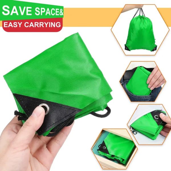 School Bag Trolley Custom Logo Nylon Draw String Backpack with Waterproof Material