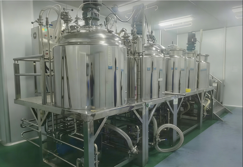 Large Capacity Mayonnaise Making Machine Vacuum Emulsifying Mixer for Production Line