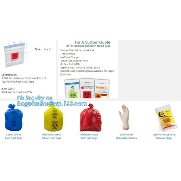 PE asbestos waste bags, Disposal Plastic Bag for Construction Waste, rubbish bag for asbestos fibers, bagplastics, bagea