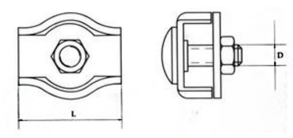 Clip de cuerda a una cara de alambre 0,005 - 0,073 cables de alambre de Kg/Pc acortan el acero de carbono galvanizado