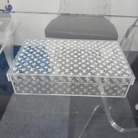 Customimzed Logo Acrylic Storage Box , Virgin PMMA Acrylic Makeup Organizer Box