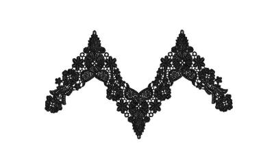 Embroidery collar neck trim polyester lace trim