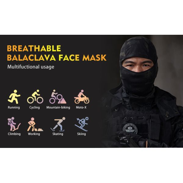 Outdoor Camouflage Tactical Mask Scarf ornaments Camo Face Mask Bandana Balaclava Hood Headwear Men Women Tactical