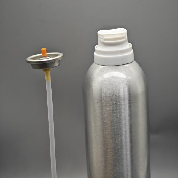 Shaving foam valve for travel kits with leakproof seal and compact lightweight build​