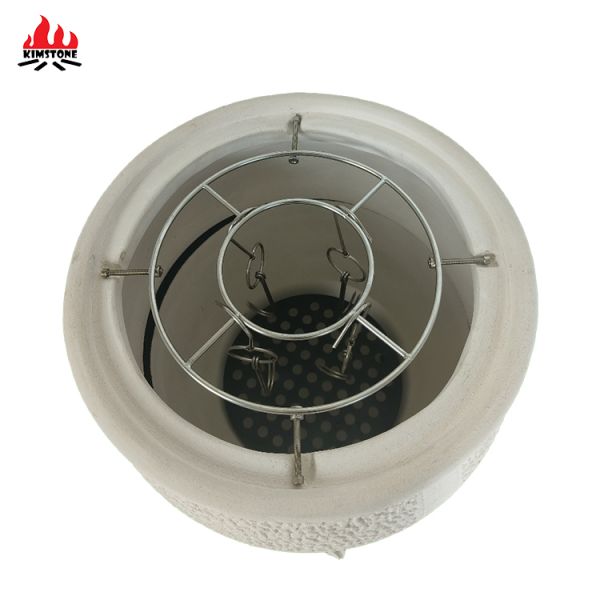 KIMSTONE New Product 21 Inch KimTop Series Kamado Hanging  Grill Clay Tandoor Oven