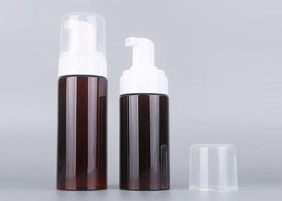 150ml PET Amber Foam Pump Bottle Thicken Bottom With White Mousse Pump