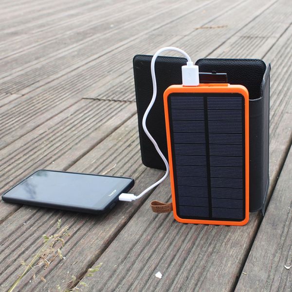Wholesale 30000mah Solar Panel Portable Powerbank Foldable Power Bank Solar Charger Waterproof External Battery Power Bank