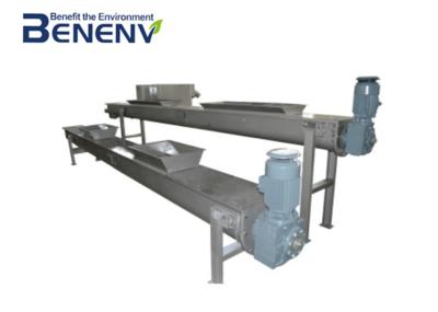 SS304 Shaftless Screw Conveyor Mud Cake Transfer Screw Feeder Machine