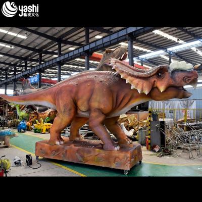 Realistic Triceratops Sculpture Waterproof for Jurassic Dinosaur Park Display