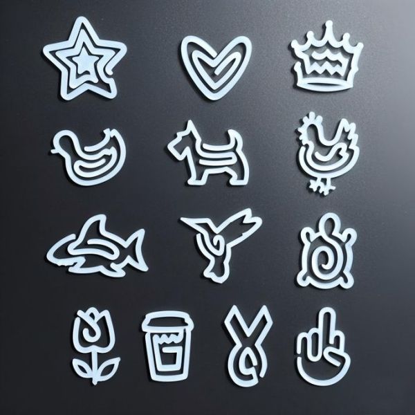 Creative DIY Printing Blank Acrylic Sublimation Pins Heat Transfer Acrylic Decorative Paper Clips