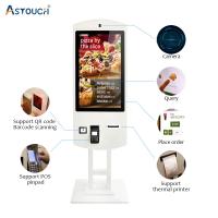 Autoavaliação de Mcdonalds 32inch no quiosque do pagamento com o varredor para restaurantes do fast food