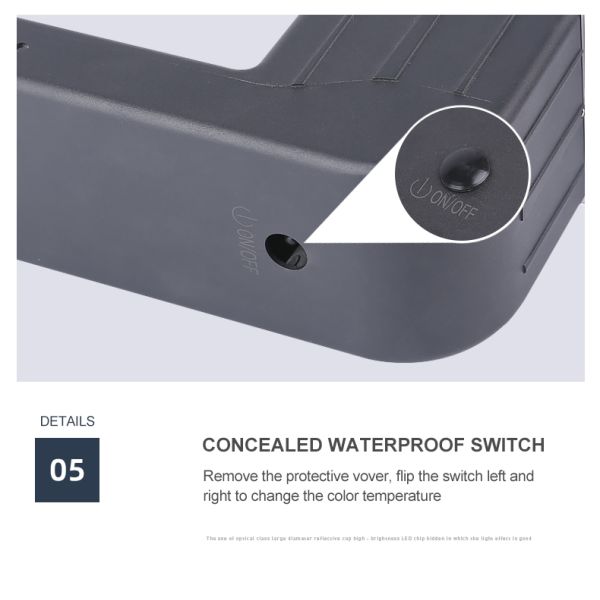 стена СИД 3000k 6000k солнечная освещает на открытом воздухе со светящей батареей