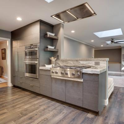 RTA Modern Grey Solid Wood Sink Lazy Susan Base Cabinets