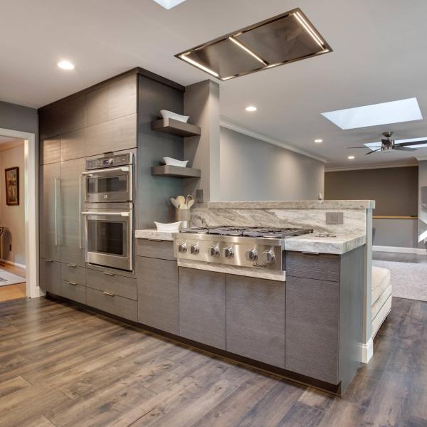 RTA Modern Grey Solid Wood Sink Lazy Susan Base Cabinets