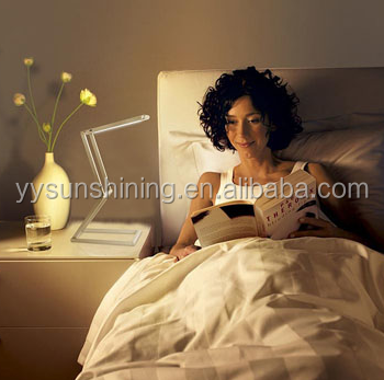 Reading Room Folding LED Sensor Desk Lamp with Rechargeable Battery and Foldable Design