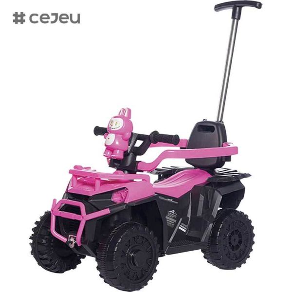 CJ-DLD-868T Children Quad Bike Kids Electric Dune Buggy with Parental Push Bar Children Electric ATV for Off-Road Adventure