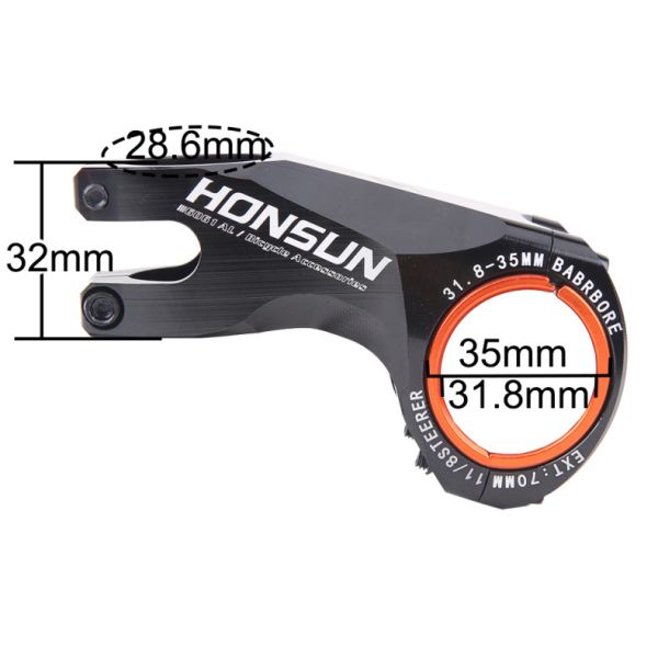 Red 2021 MTB Colorful Stem Alloy 31.8/35*70mm 17 degree for XC AM Road Bike Handlebar