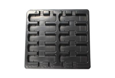 Thermoformed ABS Custom Black Plastic Blister Packs ESD PS Packaging Tray