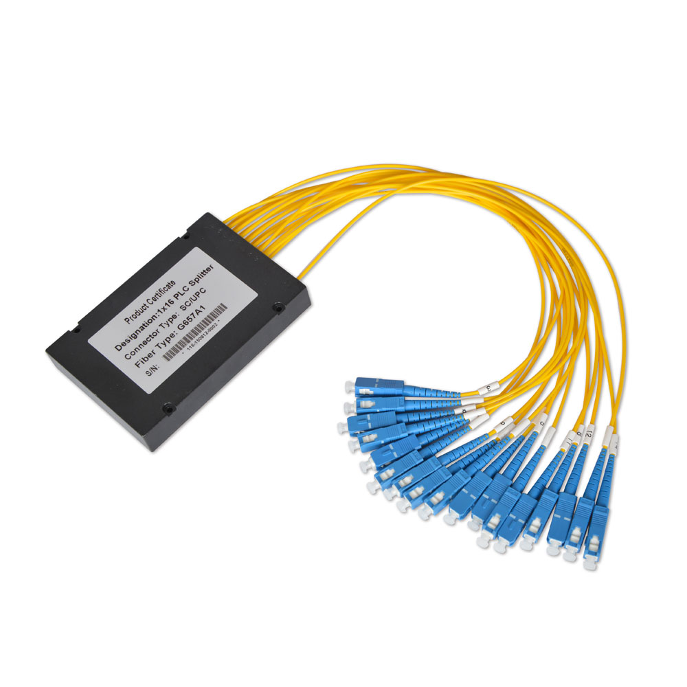 Splitters PLC Splitter 1x4 оптического волокна соединителя SC APC 1650 nm