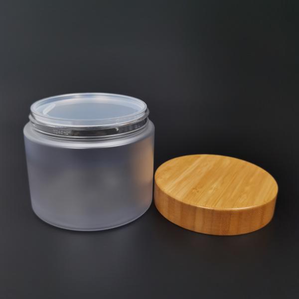 Empacotamento vazio do cosmético dos frascos 250g da composição do soro de bambu do ANIMAL DE ESTIMAÇÃO da tampa