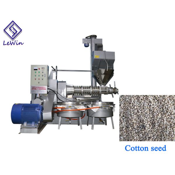 Cold / Hot Press Screw Oil Press Machine Automatic Control With Vacuum Filtration