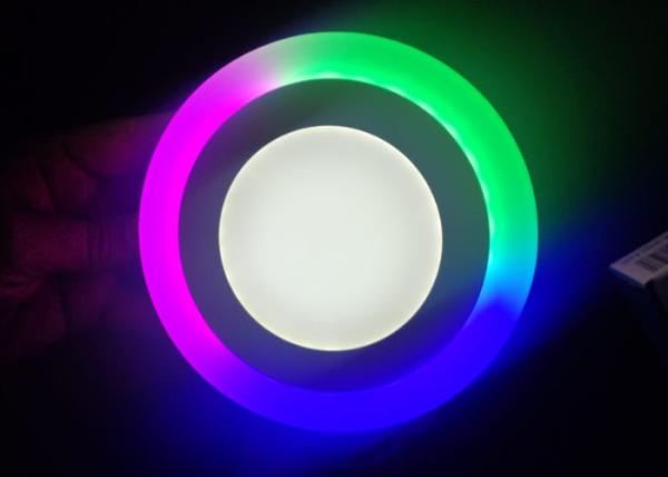 Factory Mould Surface Dual Color Round Panel Light  12+4W  White+PGB