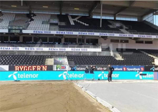 P8mm Football Stadium Advertising Boards , 8000cd Perimeter LED Screen