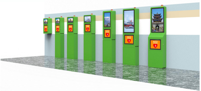 Установленный стеной умный обратный пакет AED поставки автомата фармации