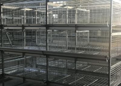 Professional 4 Tiers Poultry Breeding Cages High Labor Production Efficiency